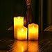 Flameless LED Candles Real Drip Pillar Wax with Timer and 10-Key Remote for Wedding,Votive,Yoga and Christmas Halloween Decoration Set of 6