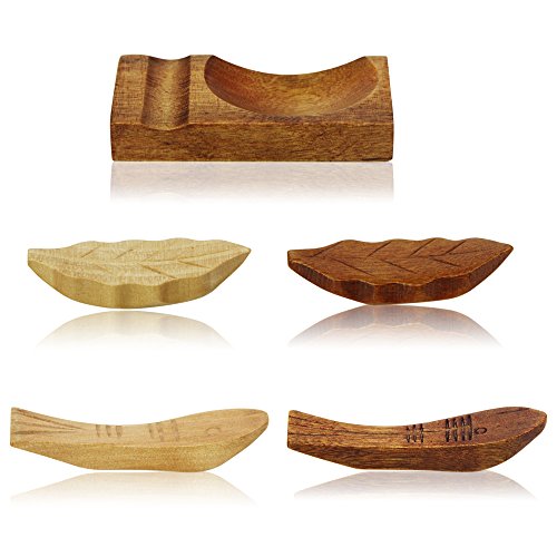 AOOSY Wood Chopsticks Holder Chopsticks Stand Rack Spoon Fork Rest Storage