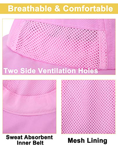 image for Simplicity Pink Baby Girl Sun Hat Toddler Beach Sun Protection Hat uv 