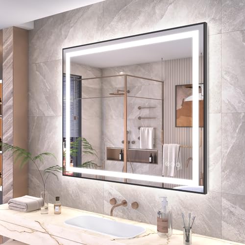 OKPAL LED Bathroom Mirror Front Backlit Anti-fog