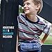 Allermates Childrens Medical Allergy Kids Carrying Case for EpiPen® or Auvi-Q®, and Benadryl - Busy Boy Blue
