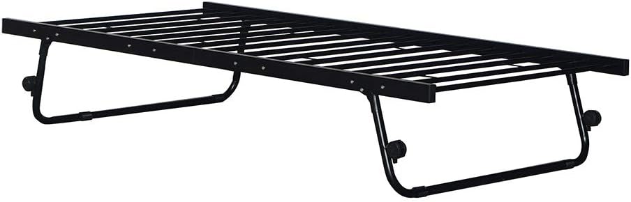 Panana 3FT Metal Guest Bed Trundle Bed For Guest Room Children Bedroom (Black Trundle)