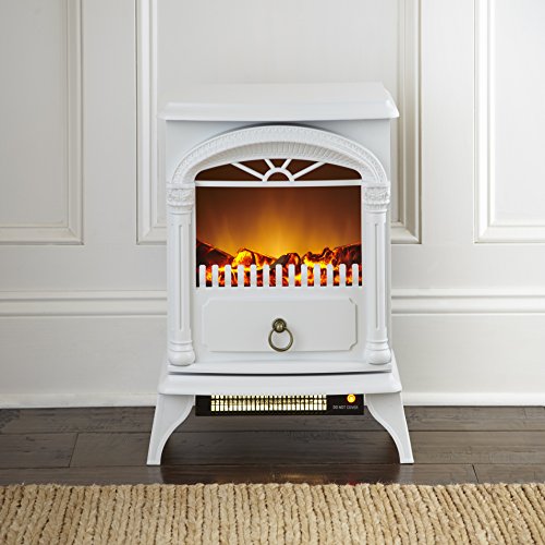 eFlame USA Hamilton Indoor Compact Freestanding Electric Fireplace
