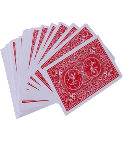 Bicycle Jeu Maiden Back – Dos Rouge, Format Poker 6,3 X 8,8 Cm, Qualité Coussin D’air, US Playing Card
