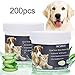 SCOBUTY Pet Eye Wipes,Pet Wipes,Pet Tear Wipes,Natural Tear Eye Stain Remover Pads for Pets, Cleansing Eye Wipes, Pet Soft Grooming Wipes 200 Pads