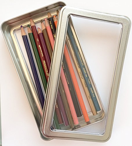 Clear Window Steel Silver Metal Storage Organization Travel Case Gift Box Tin for Make Up Pencils Brushes Nail Manicure Kit Art First Aid Vape E-cig Medical Supplies