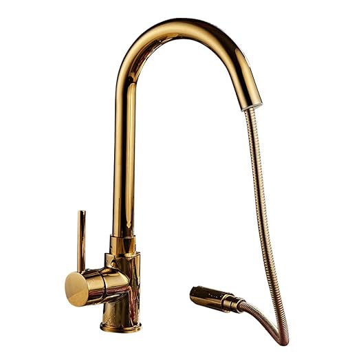 Grifo monomando para fregadero de cocina con cabezal de rociador