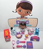 Disney Doc McStuffins Deluxe Mini Figure Set Toy Playset of 12 with Doc, Lambie, Stuffy, Chilly, Heart Diary, Medical Bag with Stethescope, Fire Truck, Doll and More!