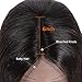 Short Silky Straight Bob Human Hair Wigs for Black Women 135% Density Brazilian Remy Hair Middle Part Lace Front Wigs with Baby Hair Glueless Bleached Knots 10inch Natural Black Color