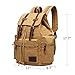 GINGOOD Vintage Canvas Backpack Outdoor Hiking Travel Rucksack 21L Eathy Yellow #220