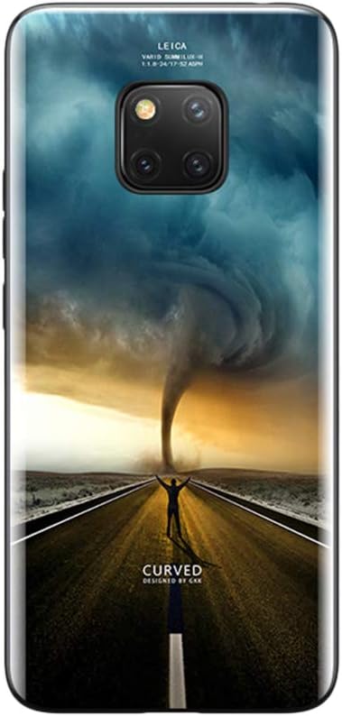 Case for Huawei Mate20,Mate20Pro,P30,P30Pro,Mate30,Mate30Pro,Shock-Absorption Bumper Cover, Heat Curved Glass+TPU Protective Cases 3 Mate20Pro