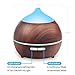 2PACK Essential Oil Diffuser, Iextreme 250ml Wood Grain diffuser With Auto Shut Off, 8 Colorful LED Light, Adjustable Mode Aroma Diffuser For Baby, Yoga, Spa, Home, Office