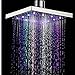 Shower Head AnGeer LED 7 Colors Top Spray Colorful Shower Head Home Bathroom 7 Colors Changing LED Shower