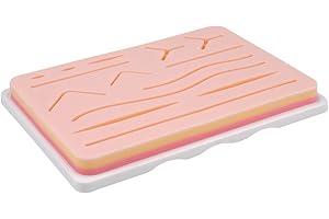 Medarchitect Upgraded Large 3-Layer Suture Pad with Wounds for Practicing Suturing - Not Easily Separate, Tear or Rip (with Anti-Slip Based)