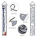 AVOIN Winter Christmas Snowman Welcome Porch Sign, Holiday Snowflake Hanging Banner Flag for Yard Indoor Outdoor Party 12 x 72 Inch