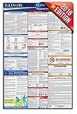 2018 Illinois State and Federal Labor Law Osha Compliant Poster - UV Coated 24