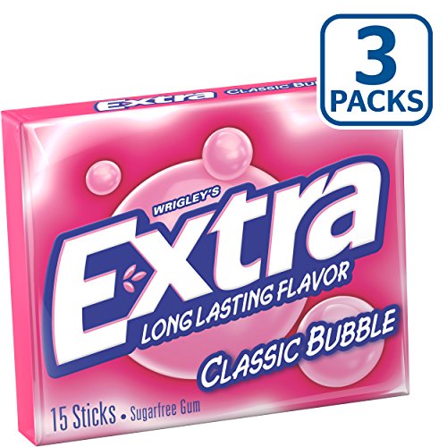 Extra Dessert Delights Gum Classic Bubble 428 Ounce by Extra Sugar Free Desserts