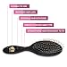 Beautify Beauties Hair Brush, Best Detangler Brush for All Hair Types, Wet or Dry, and For All Ages - Black/Pink/Purple