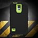 Galaxy S5 Case, ToughBox® [Armor Series] [Shock Proof] [Black | Lime] for Samsung Galaxy S5 Case [Built in Screen Protector] [With Holster & Belt Clip] [Fits OtterBox Defender Series Belt Clip]