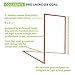 Champion Sports Collegiate Lacrosse Goal: 6x6 Feet Professional Mens & Womens Goal, Orange - Net Sold Separately