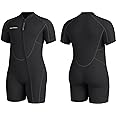 Seaskin Plus Size 3mm Shorty Wetsuit for Mens and Womens