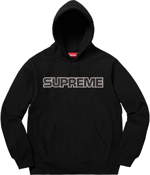 supreme perforated leather hooded sweatshirt