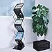 Yescom Portable Pop Up 6 Pocket Literature Rack Stand with Carrying Bag Black