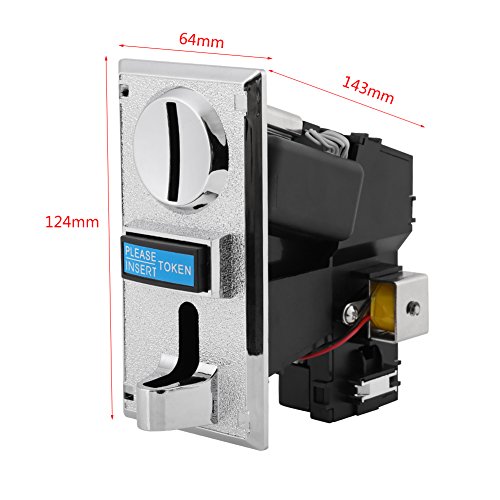 Coin Acceptor, Asixx Multi Coin Acceptor Selector Slot Anti-Phishing, Anti-Mixed Coin, Anti-Shock, Anti-high Frequency for Arcade Game Mechanism Vending Machine