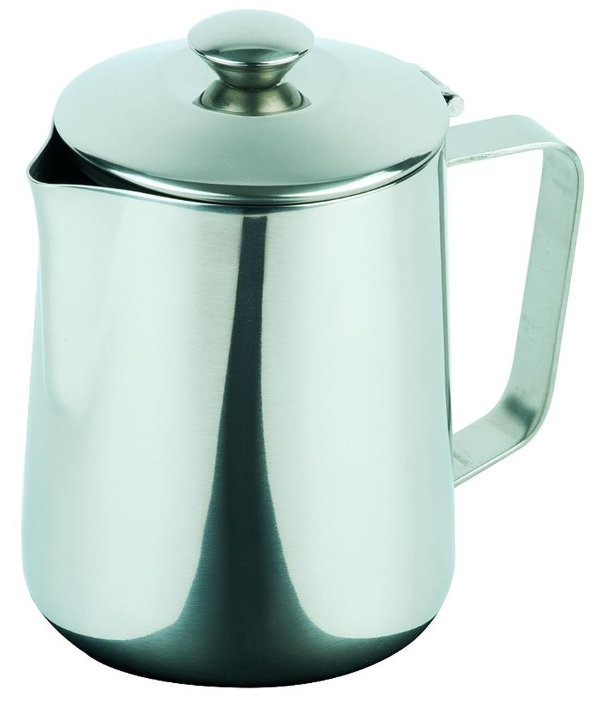 APS 10322 Stainless Steel Coffee Pot with hinged lid, Diameter 9 x 14 cm, 0.6 litres.
