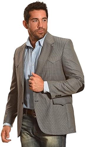 Circle S Men's Houston Elbow Patch Sport Coat Big and Tall Multi 48 LNG