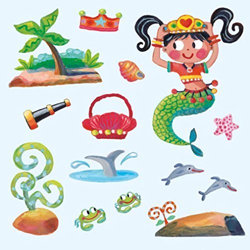 Peaceable Kingdom Sticker Fun! Mermaid Reusable Sticker Tote