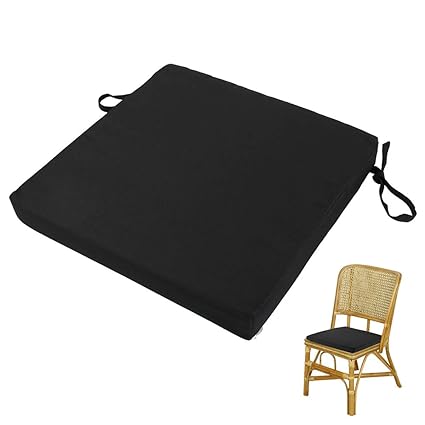 1 Pack Outdoor Chair Cushions With Ties Patio Seat Pads Mat Comfort Waterproof Removable Cover Foam Nonslip For Outdoor Garden Deck Picnic Beach