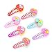 KimmyKu Baby Hair Accessories Bows girls toddlers infant Mini Small Hair Clips Color Assorted Snap Barrettes