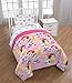 Disney Princess Sassy Full Comforter - Super Soft Kids Reversible Bedding Features Cinderella & Rapunzel - Fade Resistant Polyester Microfiber Fill (Official Disney Product)