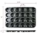 Thunder Group SLKMP024 24 Cup Muffin Pan, Non Stick, 0.4 mm