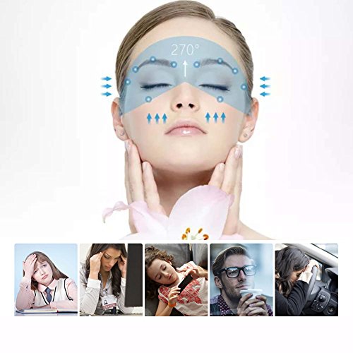 Eye Massager,MLAY Wireless Digital Eye Massager with Air Pressure, Heat Compression, Vibration Massage and Music for Dry Eye Relax Vision Care Eyestrain Stress Relief