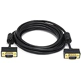 Monoprice 1.5ft SVGA Super VGA Monitor Cable 2-Pack - Gold Plated With Ferrites M/M Connectors