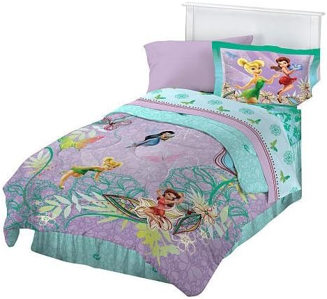 Amazon Com Disney Fairies Tinkerbell Glow Full Comforter Set