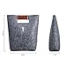 AGAPASS Christian Bible Tote Bag for Men Women, Bible Cover Case Carved Cross Holy Bible Carrying Bag, Felt Tote Church Bible Study Case,Christian Gift, Bible Purse,Dark Grey