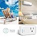 Mailiya Smart Plug Mini, Wi-Fi Switch Outlet Socket, No Hub Required, Compatible with Alexa, Wireless Remote Control your Devices from Anywhere, Mini Size Occupies Only One Socket - UL Listed