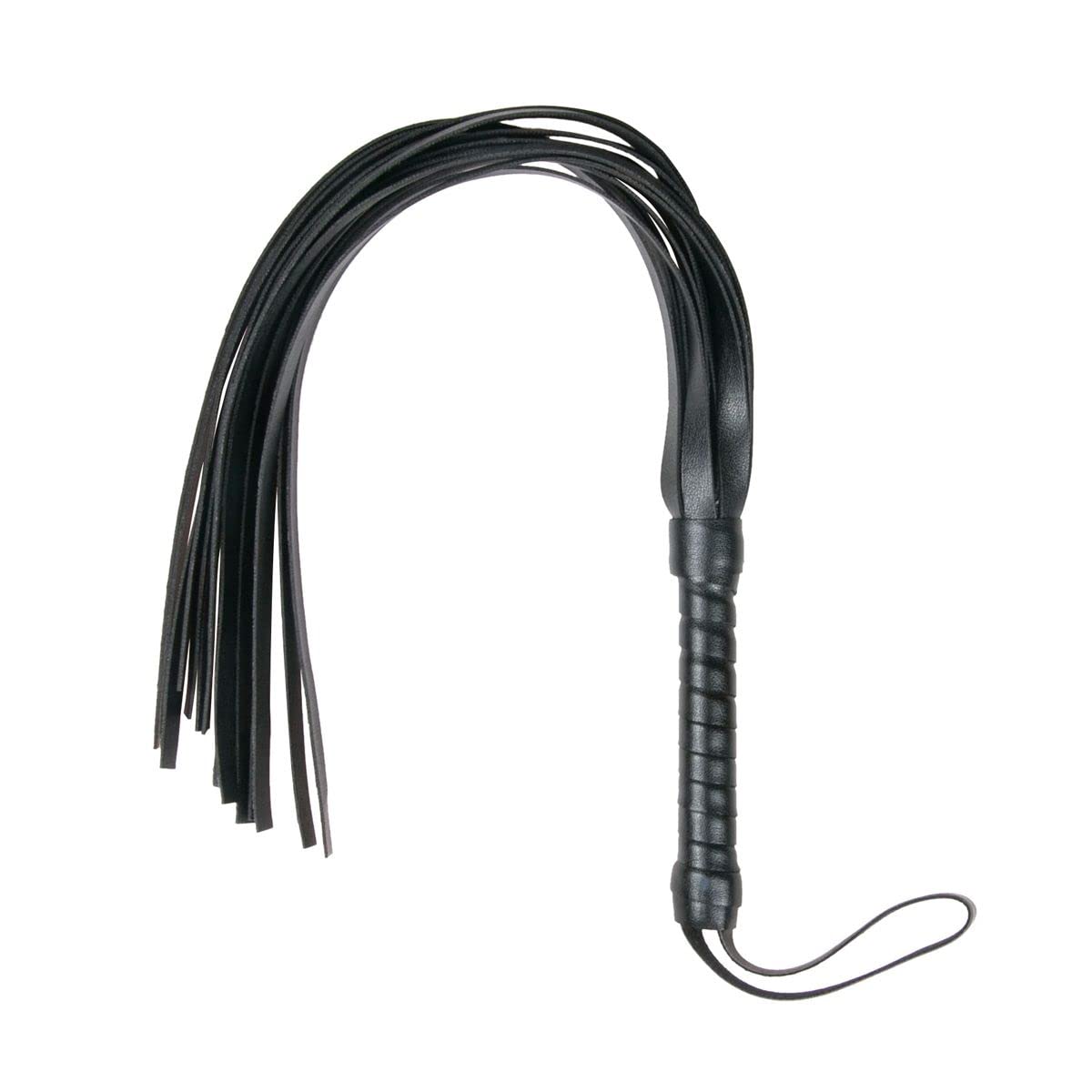 EasyToys Fetish Collection Small Leather Flogger, Black