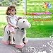 HOVER HEART Rechargeable 6V/7A Plush Animal Ride On Toy for Kids (3~7 Years Old) with Safety Belt (Unicorn)