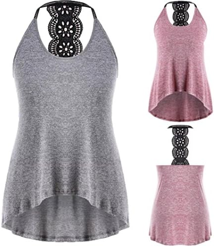 Blouses for Women On Sale,Leedford Women Casual Plus Size Print T-Shirt Tank Tops Blouse (2XL, Gray)