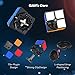 D-FantiX Gan 2x2 Speed Cube, Gans 2x2x2 Magic Cube Puzzle Toys Mini Cube Black