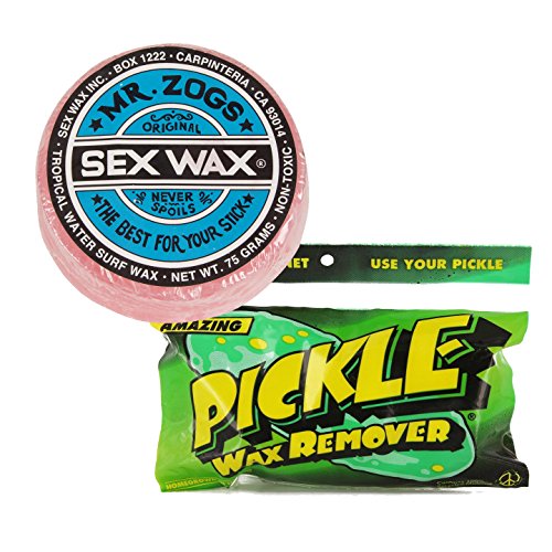 Pickle The Wax Remover w/Wax Comb and Sex Wax Bar (Choose Temp Assorted Wax Scents) (Tropical)