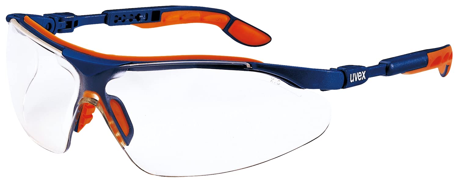 Uvex 9160-265 I-VO Supravision HC-AF Safety Spectacle, Clear/Blue/Orange