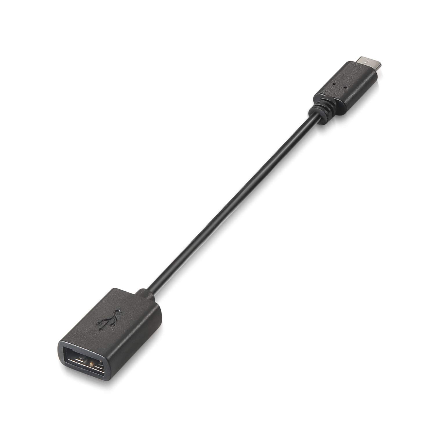 AISENS A107 – 0059 USB 2.0 Cable (3 A, Type USB-C/M-A Female) 15 cm black