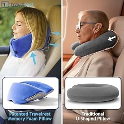 TRAVELREST Nest Memory Foam Travel Pillow/Neck