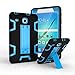 Samsung Galaxy Tab E 8.0 Case, [Heavy Duty] High Impact Hybrid Drop Proof Armor Defender Protection Case Built With Stand for Samsung Galaxy Tab E 8.0（T377/T375),Black+Blue