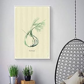 Floating Framed Canvas Wall Art for Living Room, Bedroom Vintage Green Plant Canvas Prints for Home Decoration Ready to Hang - 16x24 inches